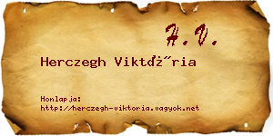 Herczegh Viktória névjegykártya